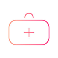 first aid kit gradient icon