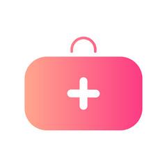 Obraz premium first aid kit gradient icon