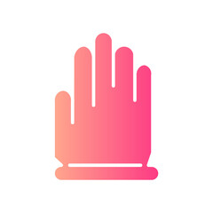 Obraz premium glove gradient icon