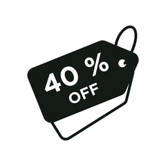 Discount icon vector design templates