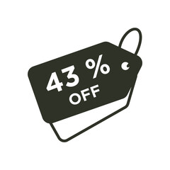 Discount icon vector design templates