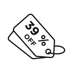 Discount icon vector design templates