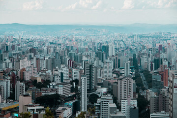 Naklejka premium Aerial view of Belo Horizonte Brazil.