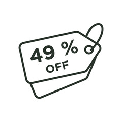 Discount icon vector design templates
