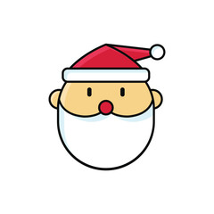 Santa Christmas Illustration Icon