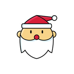 Santa Christmas Illustration Icon