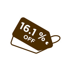 Discount icon vector design templates