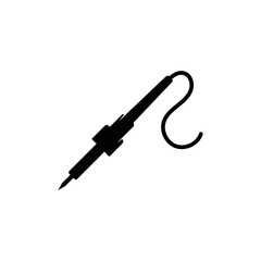 Vector illustration of soldering iron logo template