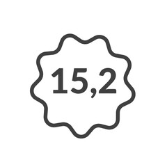 Numeric decimal icon vector
