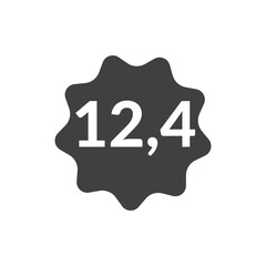 Numeric decimal icon vector