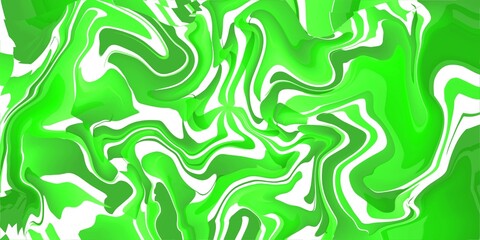 Abstract green and white wavy background, green white abstract liquify background.