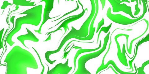 Fototapeta na wymiar Abstract green and white wavy background, green white abstract liquify background.