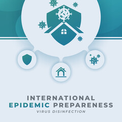 Fototapeta na wymiar Happy International Day of Epidemic Preparedness Celebration Vector Design Illustration for Background, Poster, Banner, Advertising, Greeting Card
