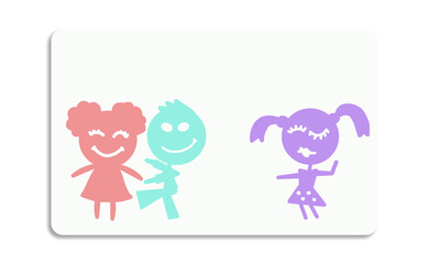 Discount card design concept.