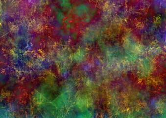 傷だらけの汚れたトリッキーな色の背景