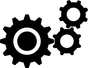 Modern gear icon vector. Machine gear vector illustration