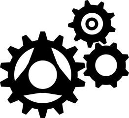 Modern gear icon vector. Machine gear vector illustration