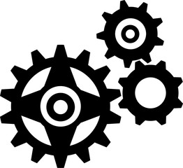 Modern gear icon vector. Machine gear vector illustration