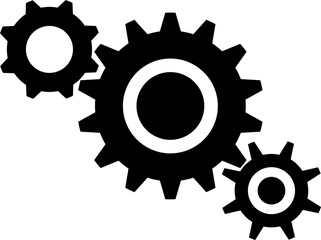 Modern gear icon vector. Machine gear vector illustration