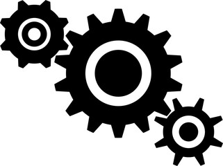 Modern gear icon vector. Machine gear vector illustration