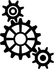 Modern gear icon vector. Machine gear vector illustration