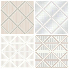 Flat abstract seamless pattern, Abstract geometric shapes, Abstract pattern simple shape, vector illustration.