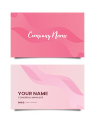 Fototapeta premium business card template with elegant background and pretty colors