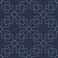Seamless pattern with ethnic geometric ornament.
