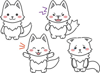 ホッキョクギツネの喜怒哀楽