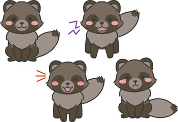 たぬきの喜怒哀楽