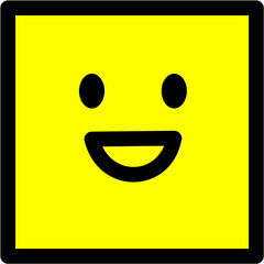 Wide Mount Smiley Square Emoji Face Mood Tracker