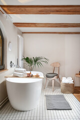 Bathroom interior in hotel or modern apartment