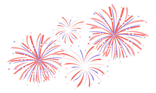 Colorful Firework Celebration clipart PNG