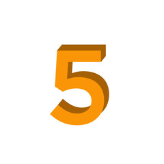 3d number logo , template element logo best style