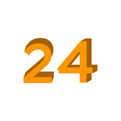 3d number logo , template element logo best style