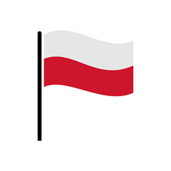 Poland flag icons set, poland flag vector set sign symbol of independence day