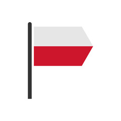 Poland flag icons set, poland flag vector set sign symbol of independence day