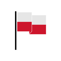 Poland flag icons set, poland flag vector set sign symbol of independence day