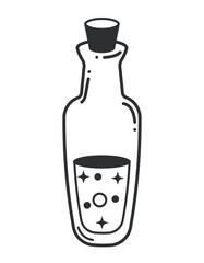 bottle with cork esoteric