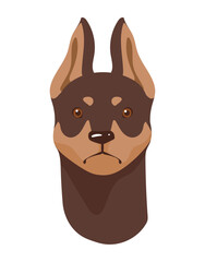 doberman dog mascot