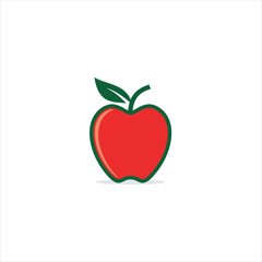 Apple icon logo. Apple vector illustration design icon logo template.