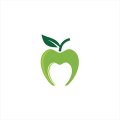 Apple icon logo. Apple vector illustration design icon logo template.