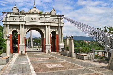 Obraz premium Daxi Bridge leading to Daxi Old Street.