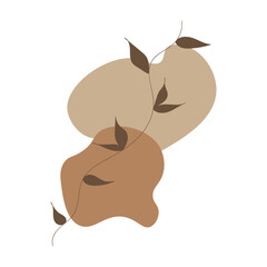 Aesthetic blob with leaf