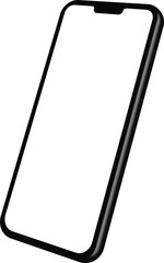 Smartphone mockup with blank screen for display your work