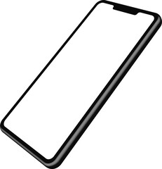 Smartphone mockup with blank screen for display your work