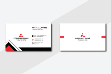 Modern Business Card - Creative and Clean Business Card Template. Modern presentation card with company logo. Vector business card template. Visiting card for business and personal use.