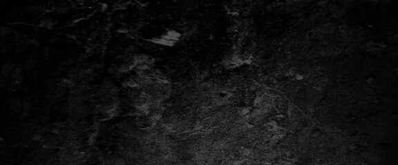 Fototapeta na wymiar Stone black texture background. Dark cement, concrete grunge. dark Black stone cracked grunge concrete backdrop texture background, black horror wall background, dark slate background toned classic.