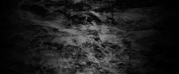 Panorama dark grey black slate background or texture. Panorama black slate background, black stone concrete grunge texture and backdrop background anthracite panorama.