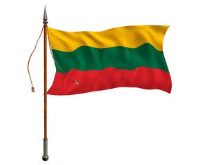 National flag  of Lithuania. Background  with flag of Lithuania.